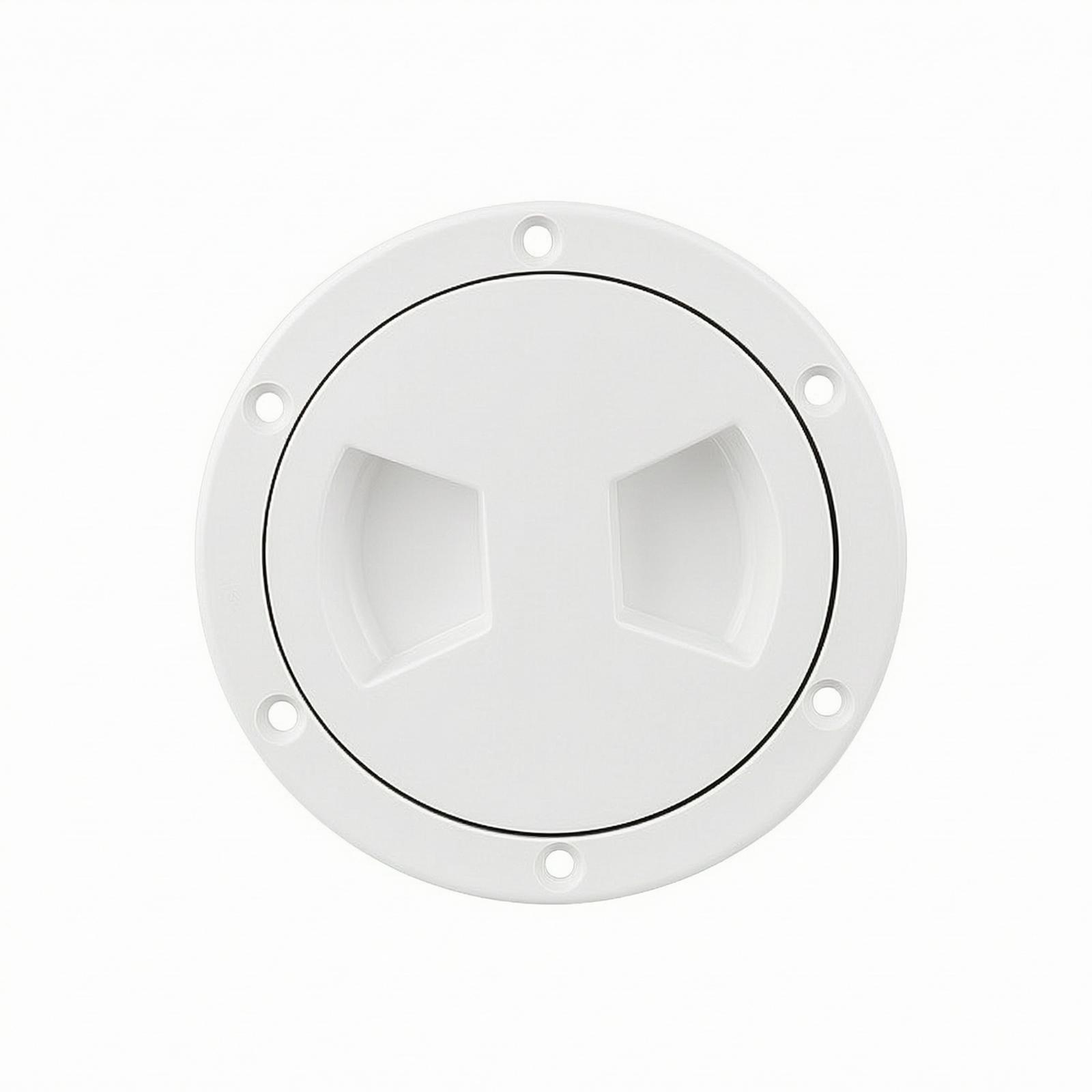 Hardware - Marine-Deckklappenabdeckung, wasserdichte runde Deckklappenabdeckung mit Gummidichtung,