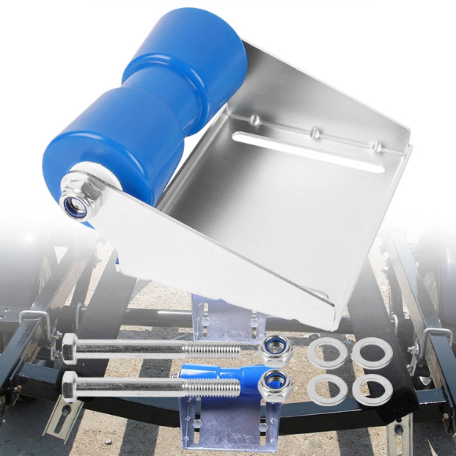 Hardware - Schwerlast-Bootsanhängerrolle mit Halterung – Langlebige und