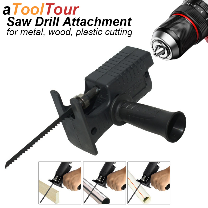 Reciprocating Saw Attachment Drill - Sägewechseladapter für Elektrobohrer, tragbarer Konverter für