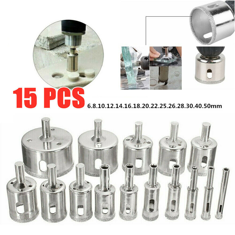 Reciprocating Saw Attachment Drill - 10/15 stücke Set Fliesen bohrer Set