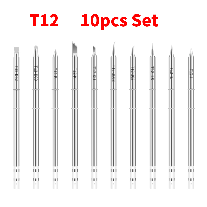Digital Soldering Station T12 - 10 Stück T12 Set Lötspitzen Verschiedene