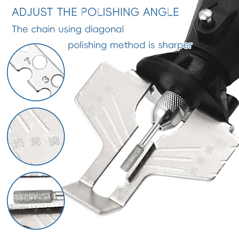 Reciprocating Saw Attachment Drill - Kettensägen-Schärfset: Elektrischer Schleifer, Schärf- und Polieraufsatz-Set,