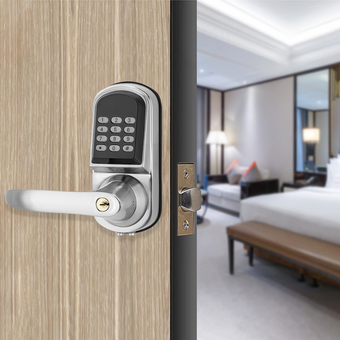 Hardware - Hochwertiges Kombinationsschloss mit Zinklegierungsgriff TTlock BLE