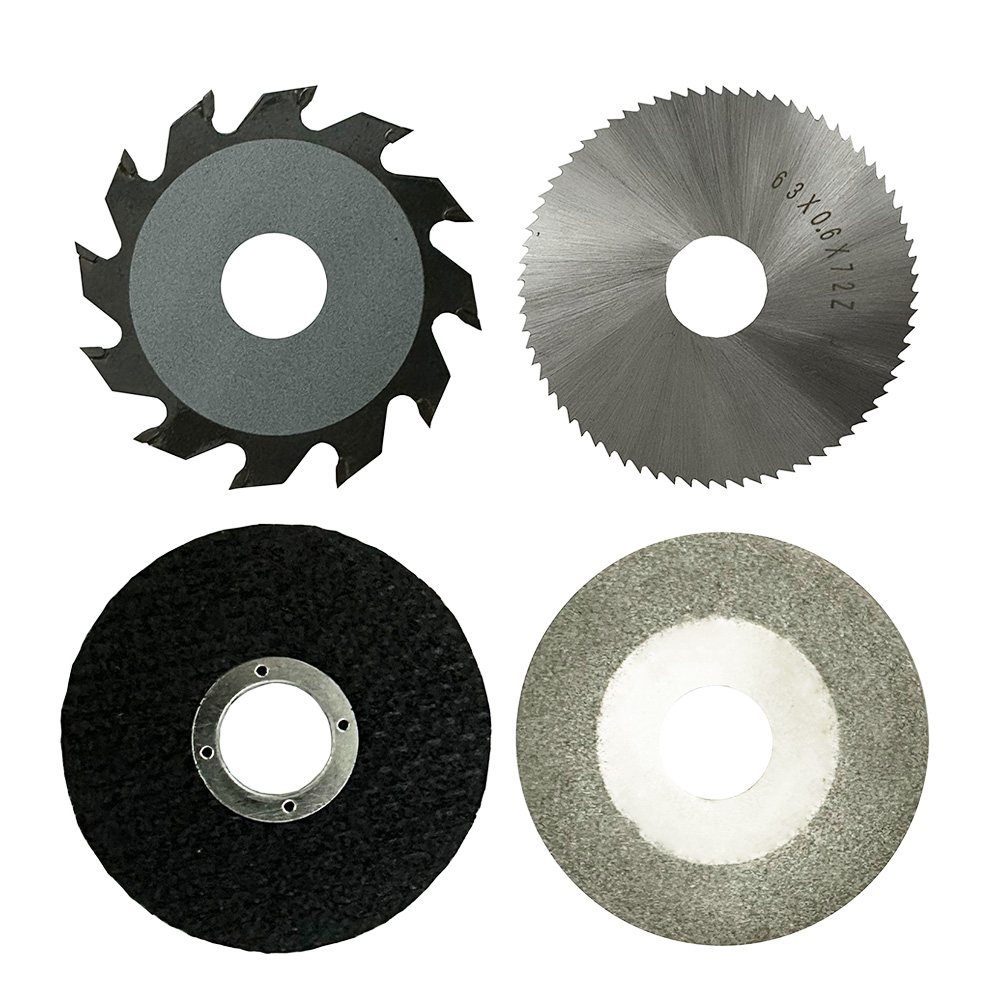 Mini Table Saw For Woodworking - 63 mm Kreissägeblatt, Legierungs-Hochgeschwindigkeitsstahl Diamant-Harz Holzbearbeitungs-Sägeblatt,