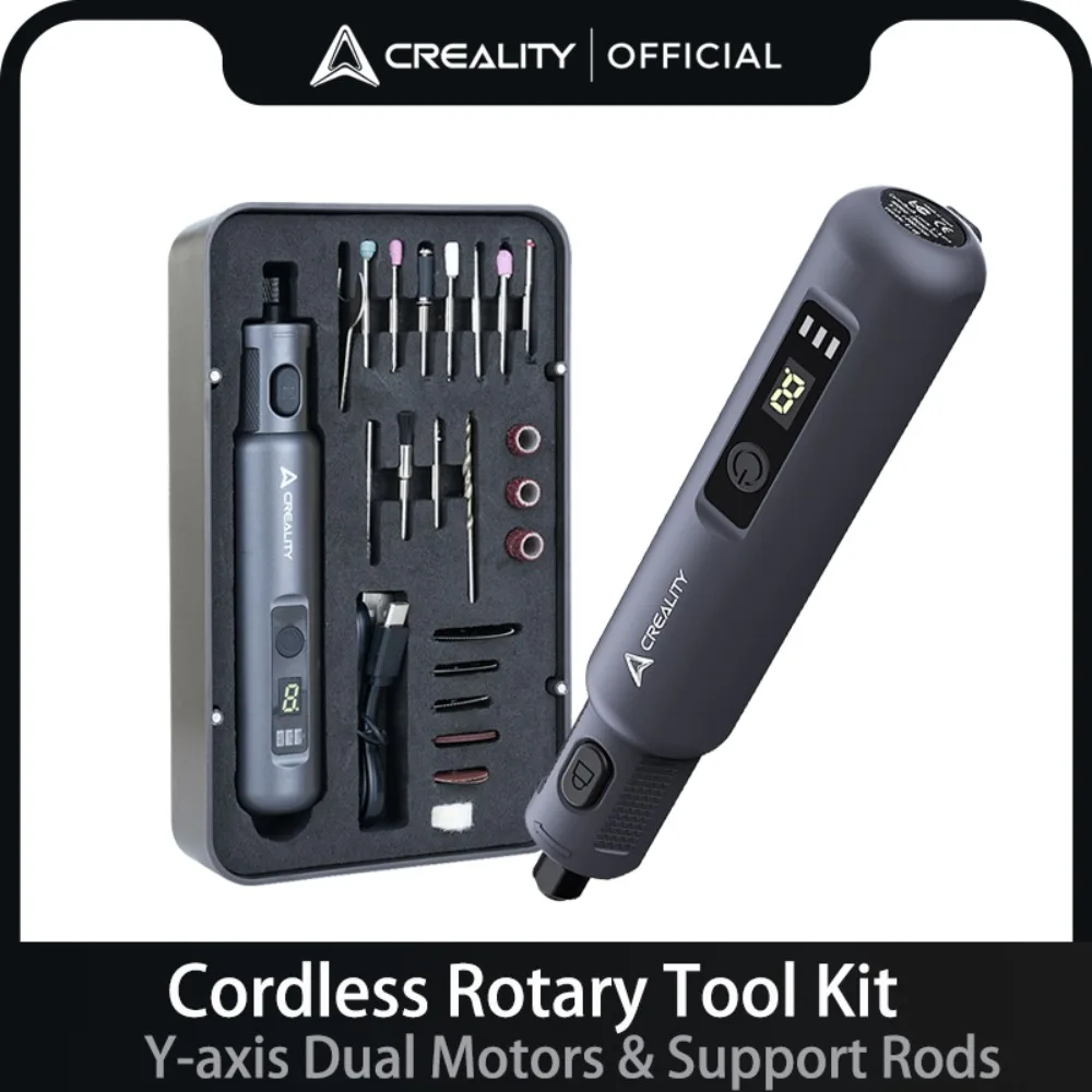 Cordless Rotary Tool Kit Accessories - Creality Akku-Drehwerkzeug-Set, 6 variable Geschwindigkeiten, 3,7