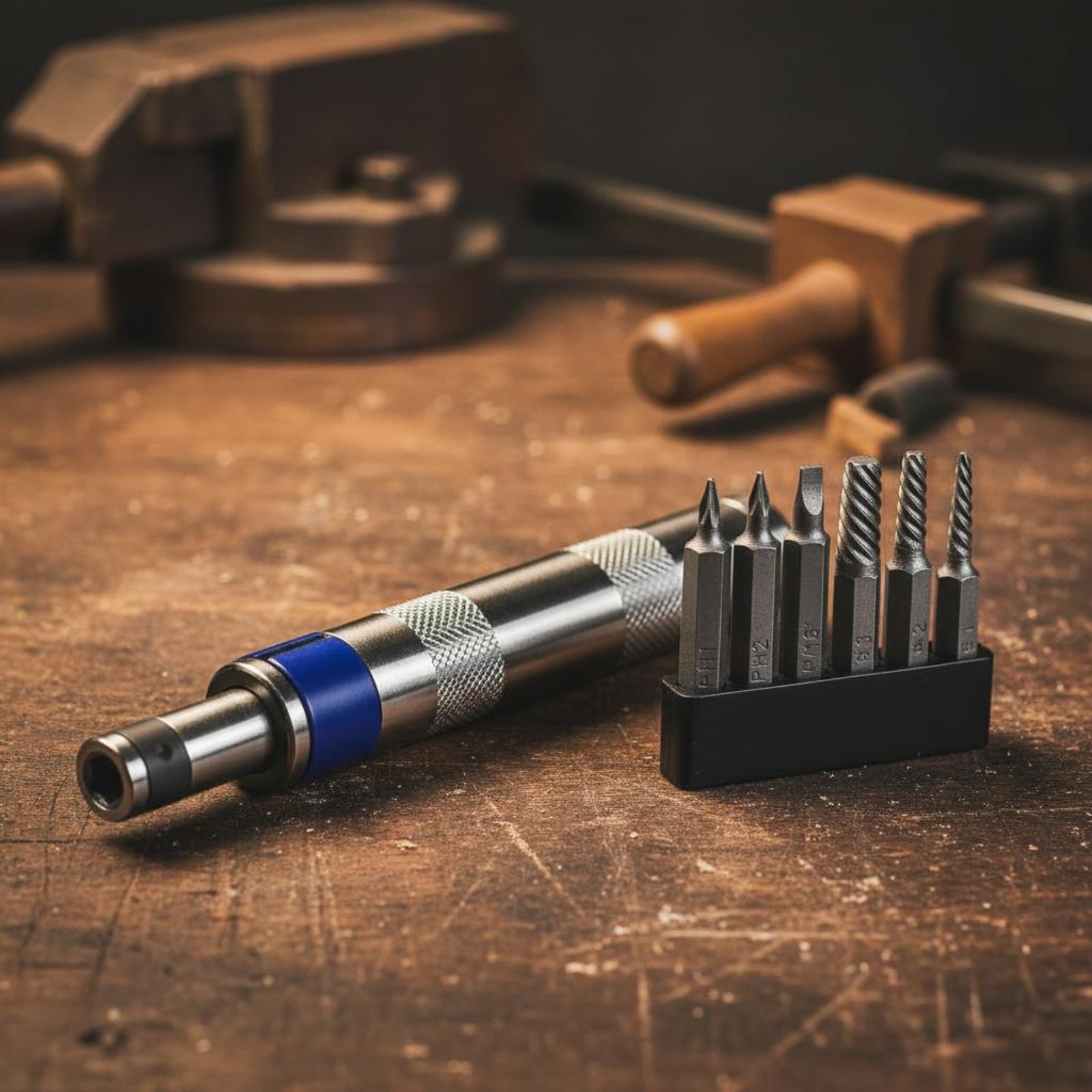 Hand Tools - 6-in-1-Schraubendreher-Set, kompakter Schlagschraubendreher, manueller Schlagschraubendreher für