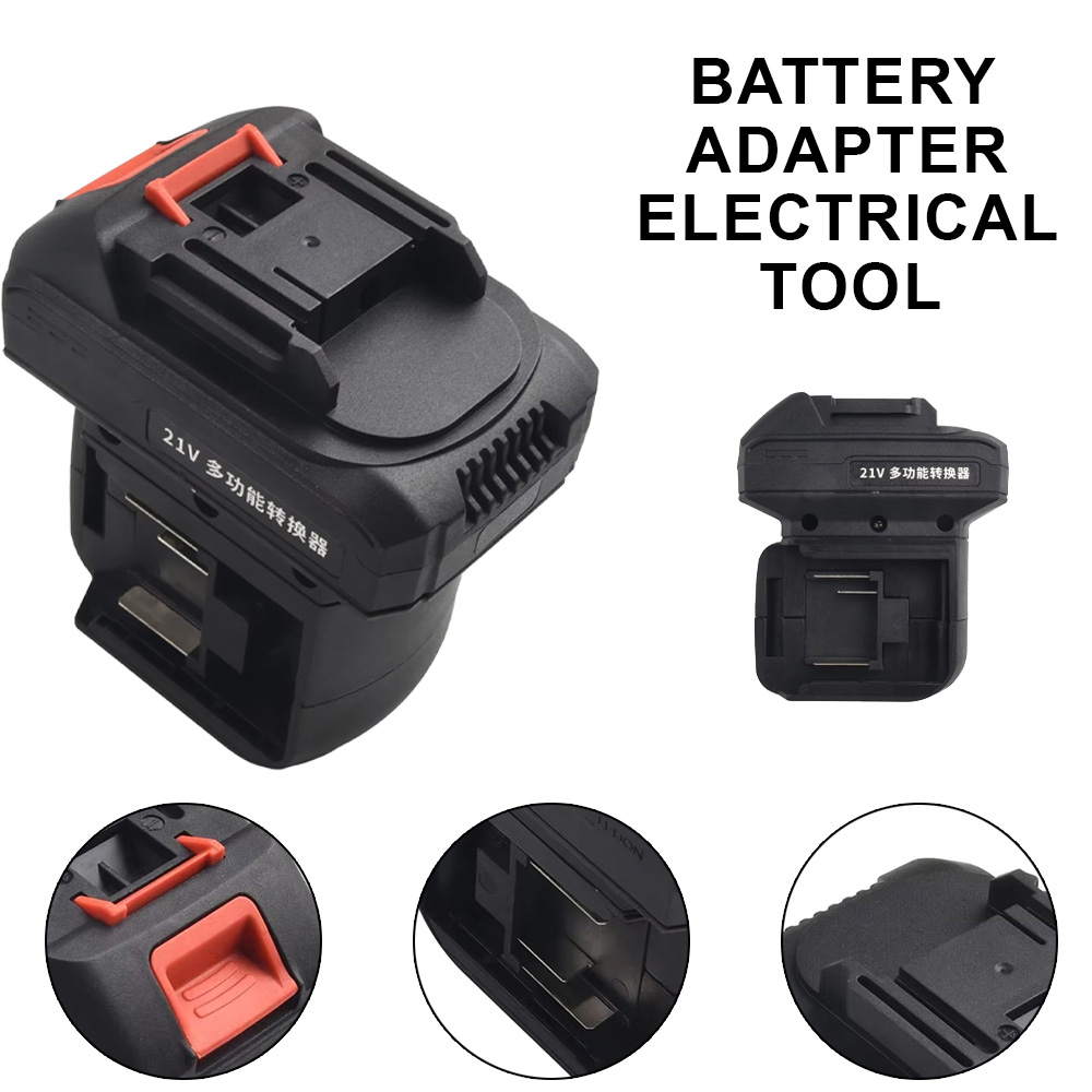 Brushless Cordless Electric Drill 18V - 2-in-1-Akku-Konverter für Schlagbohrschrauber, Schraubendreher für 18-V-Akku-Adapter,