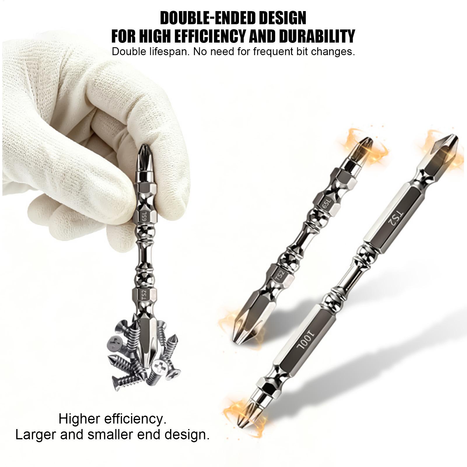 Hand Tools - Schraubendreher-Bit-Set, magnetisch, robust, Metall-Sechskantschaft, rutschfeste Handwerkzeuge,