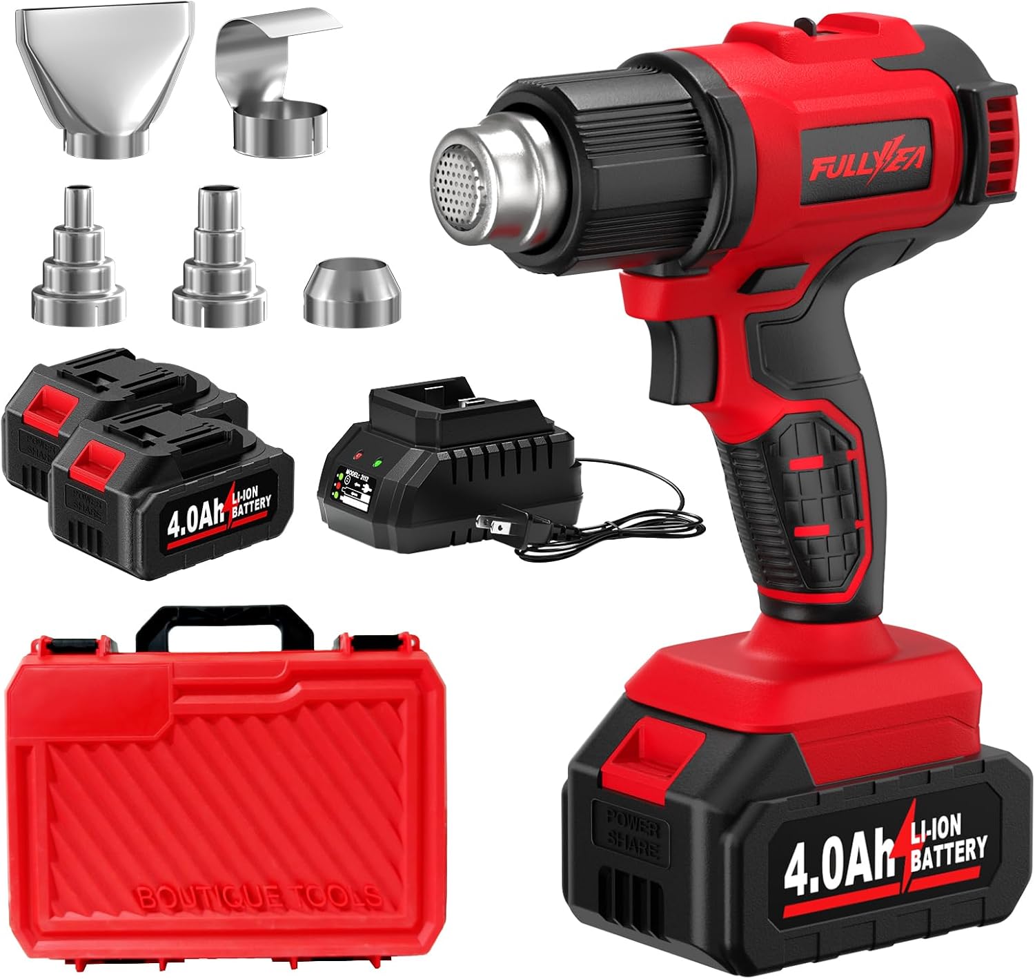 Cordless Heat Gun For Shrink Tubing - Kabellose Heißluftpistole, bis zu 1022 °C