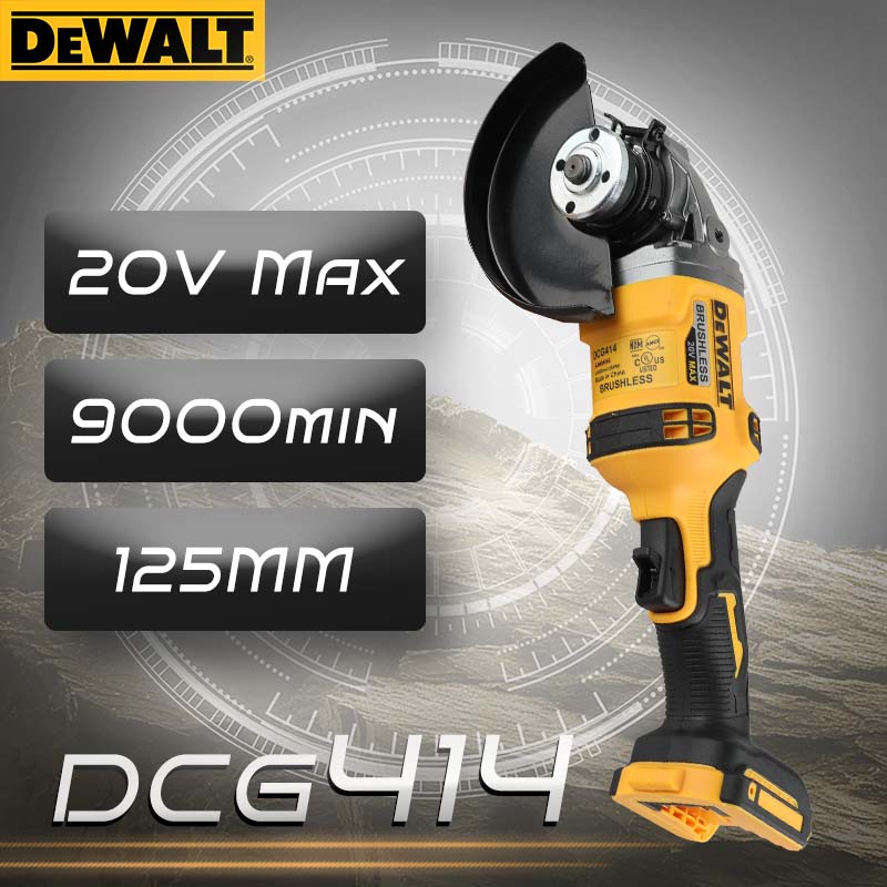 Brushless Angle Grinder Battery Powered - DEWALT DCG414 20V MAX Bürstenloser Winkelschleifer