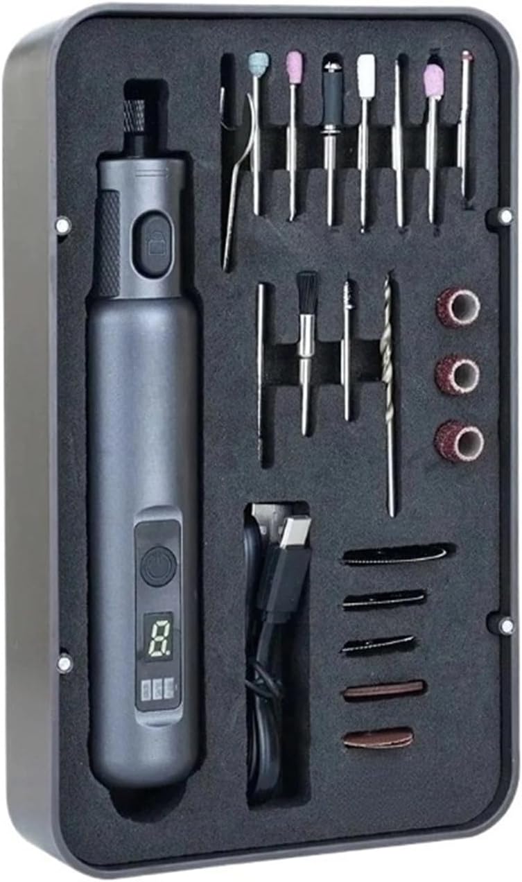 Cordless Rotary Tool Kit Accessories - Kabelloses Multifunktionswerkzeug-Set, 6 variable Geschwindigkeiten, lange