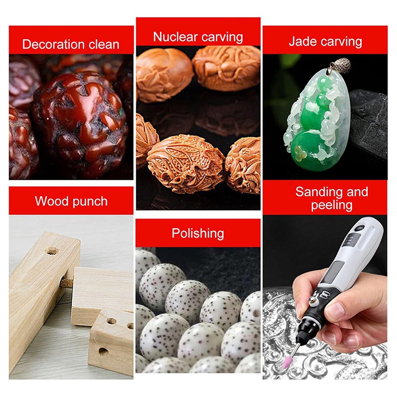 Cordless Rotary Tool Kit Accessories - SHGO Mini für Schleifer-Set, Rotationswerkzeug, 40