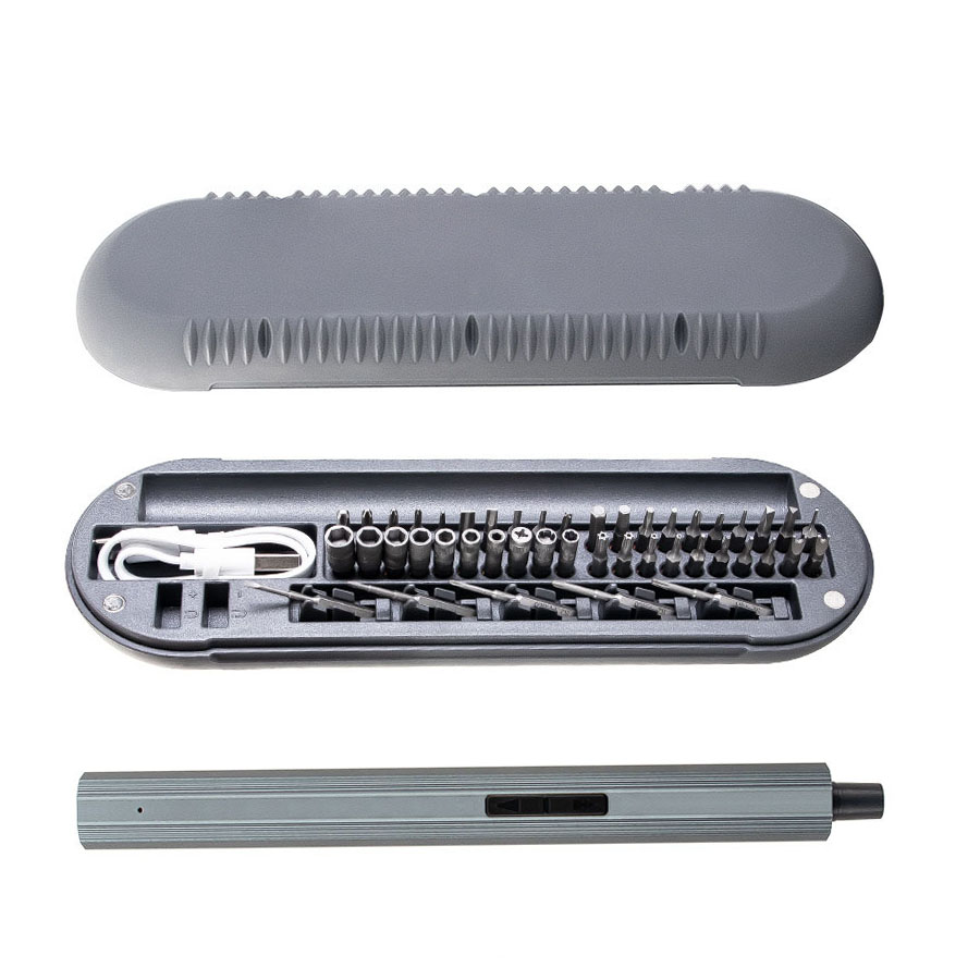 Electric Screwdriver Rechargeable Usb - 48-in-1 Elektrischer Schraubendreher-Satz, USB-wiederaufladbar, mit LED-Licht,