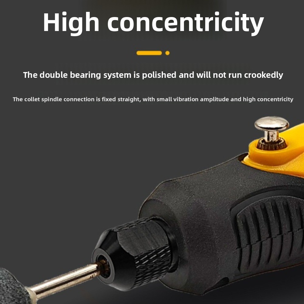 Cordless Rotary Tool Kit Accessories - Akku-Mini-Schleifmaschine, 3 Geschwindigkeiten einstellbar, 3,6 V