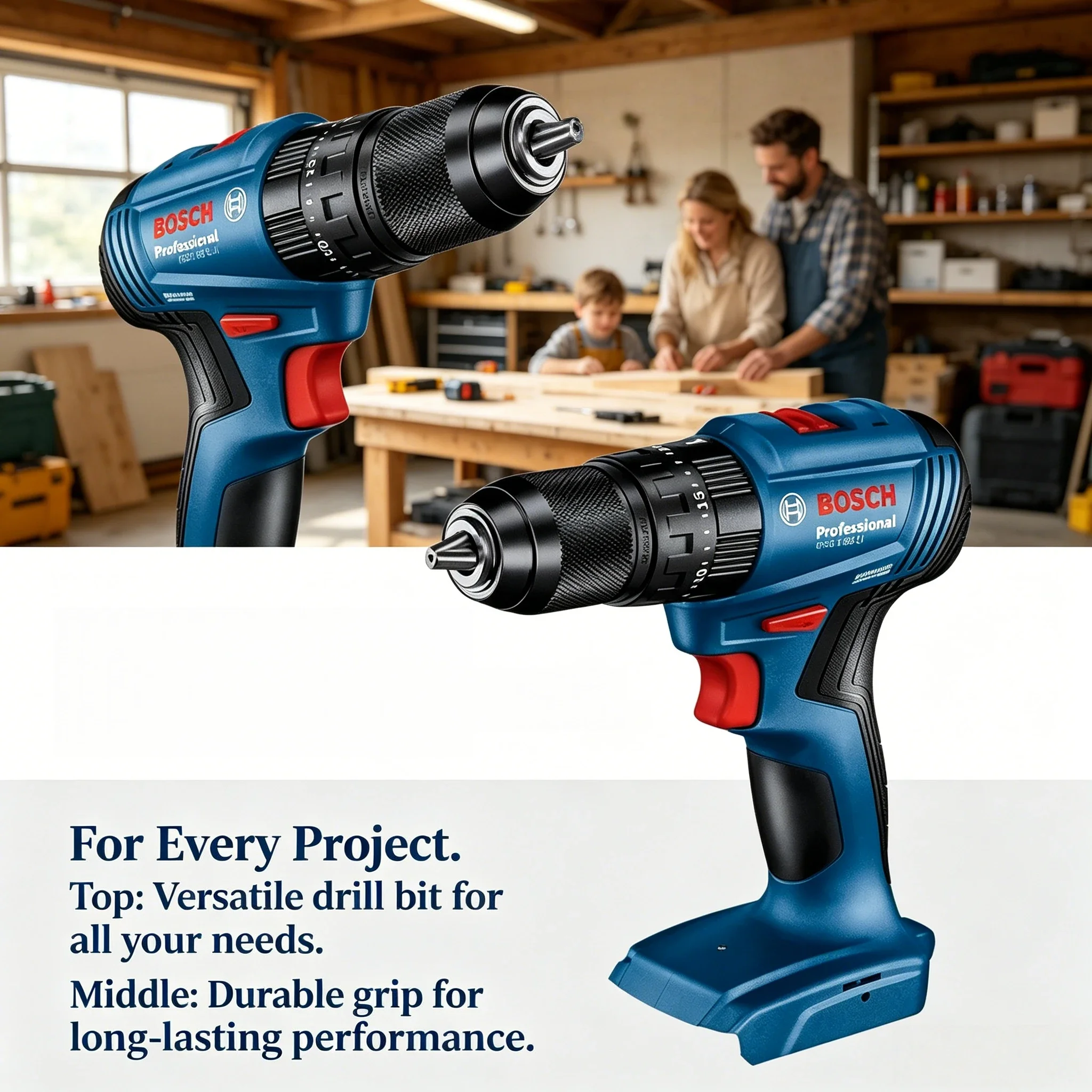 Brushless Cordless Electric Drill 18V - Bosch GSB 185-LI 18V Bürstenloser Akku-Schlagbohrschrauber
