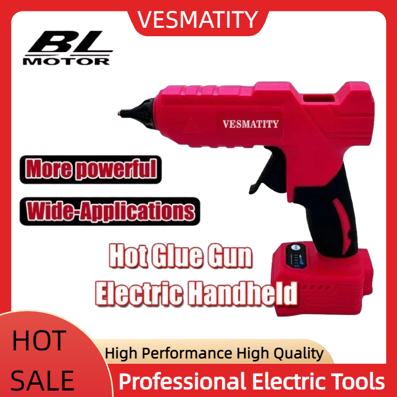 Hot Melt Glue Gun Cordless - Kabellose elektrische Heißklebepistole, elektrische Klebepistole, 11-mm-Klebestift,