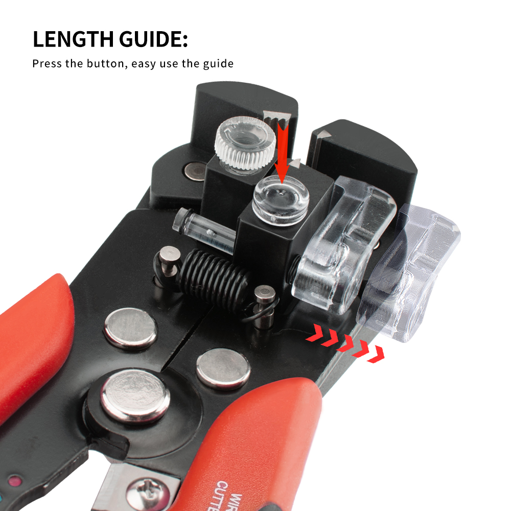 Automatic Wire Stripper Cutter - Professionelle Automatische Abisolierzange Crimpzange Elektriker-Kabelschneider Crimpwerkzeug