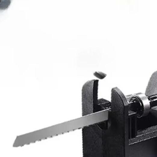 Reciprocating Saw Attachment Drill - Schwarz / Kunststoff / Elektrobohrer-zu-Säbelsäge-Konverter-Adapter-Kit für