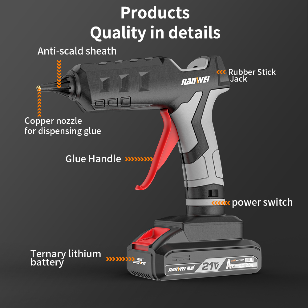 Schnurlose Batterie-Heißklebep – Hot Melt Glue Gun Cordless Bewertung und Preis