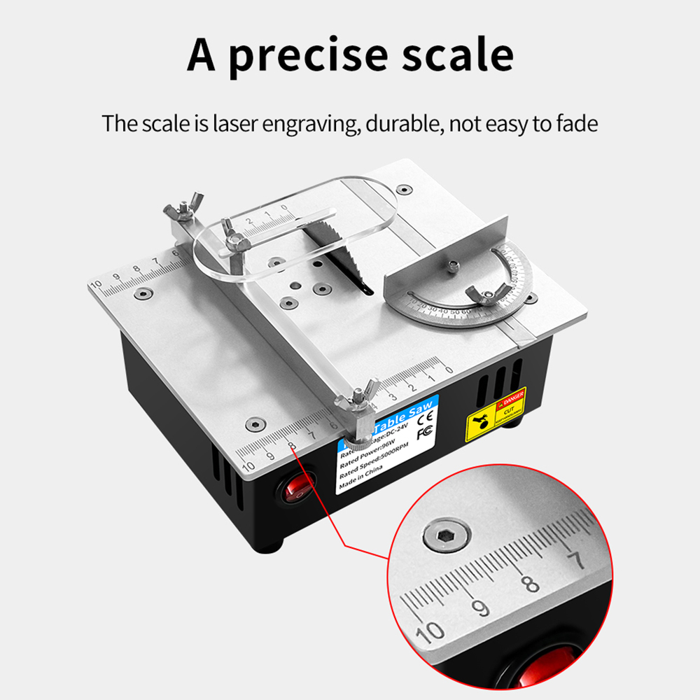 DC24V Haushalts-Miniatur-Holz  – Mini Table Saw For Woodworking Bewertung und Preis