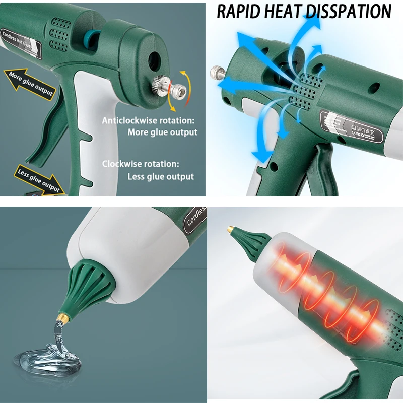 100W Kabellose Heißklebepistol – Hot Melt Glue Gun Cordless Bewertung und Preis