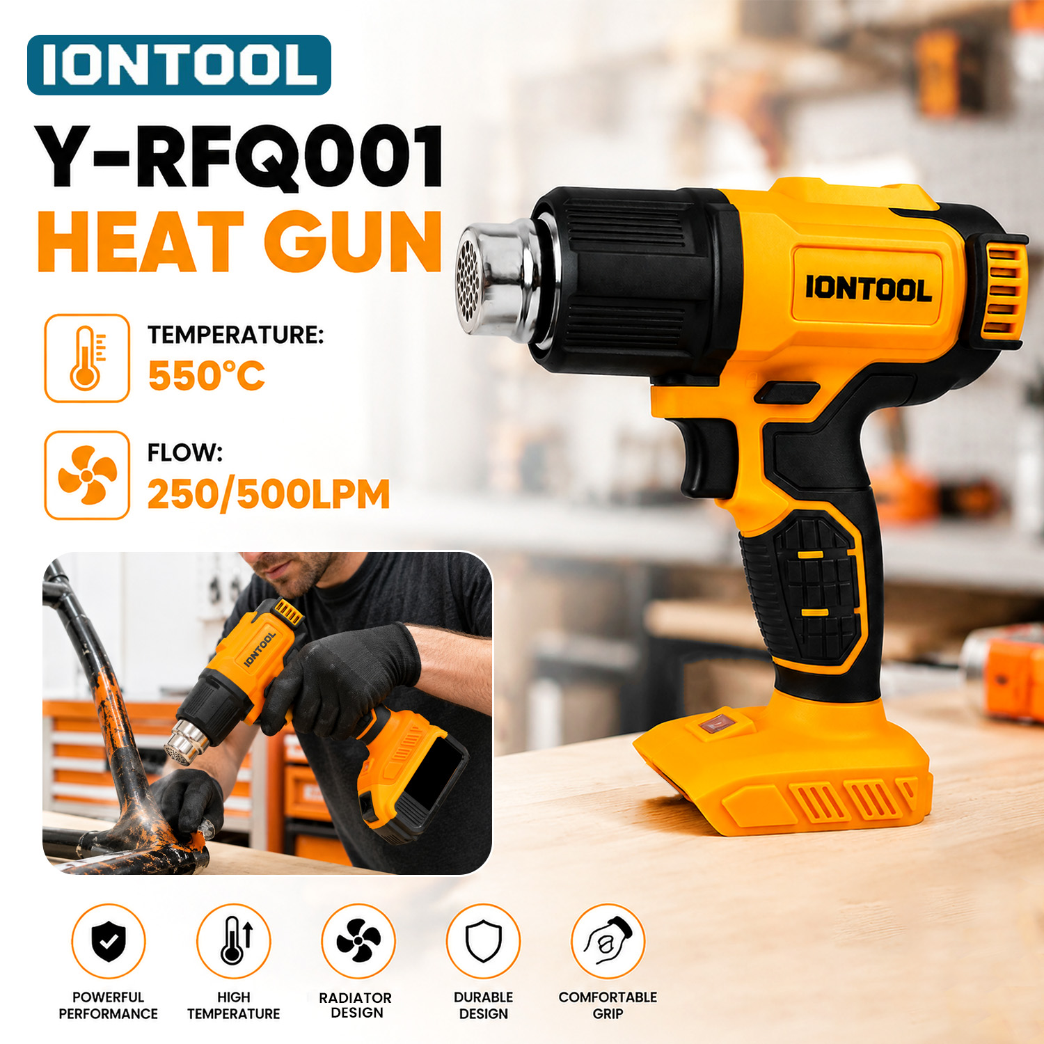 IONTOOL Gelbe Kabellose Heißlu – Cordless Heat Gun For Shrink Tubing Bewertung und Preis