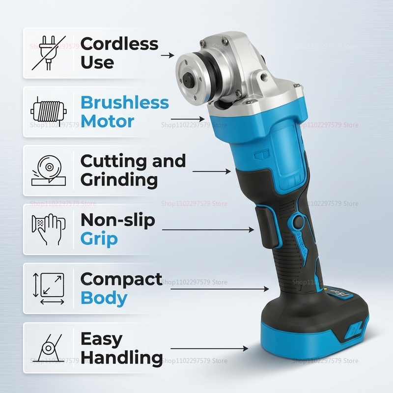 Professioneller 18V Bürstenlos – Brushless Angle Grinder Battery Powered Bewertung und Preis