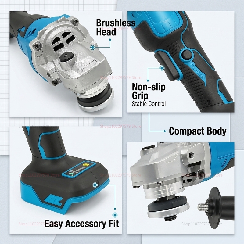 Professioneller 18V Bürstenlos – Brushless Angle Grinder Battery Powered Bewertung und Preis
