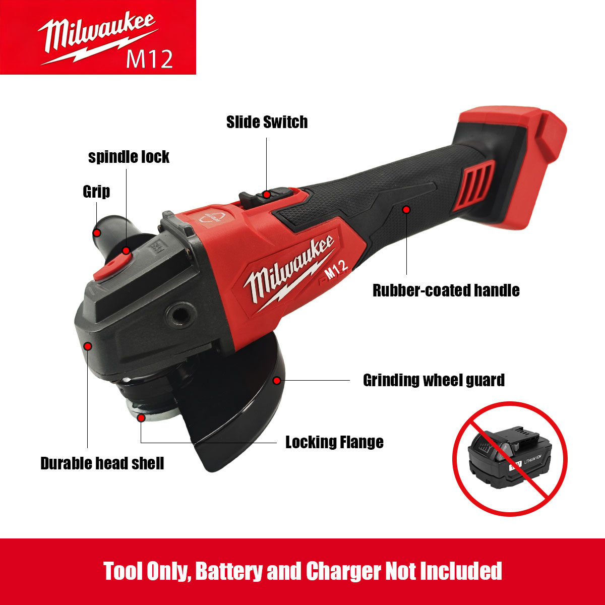 Milwaukee M12 M18 Bürstenloser – Brushless Angle Grinder Battery Powered Bewertung und Preis