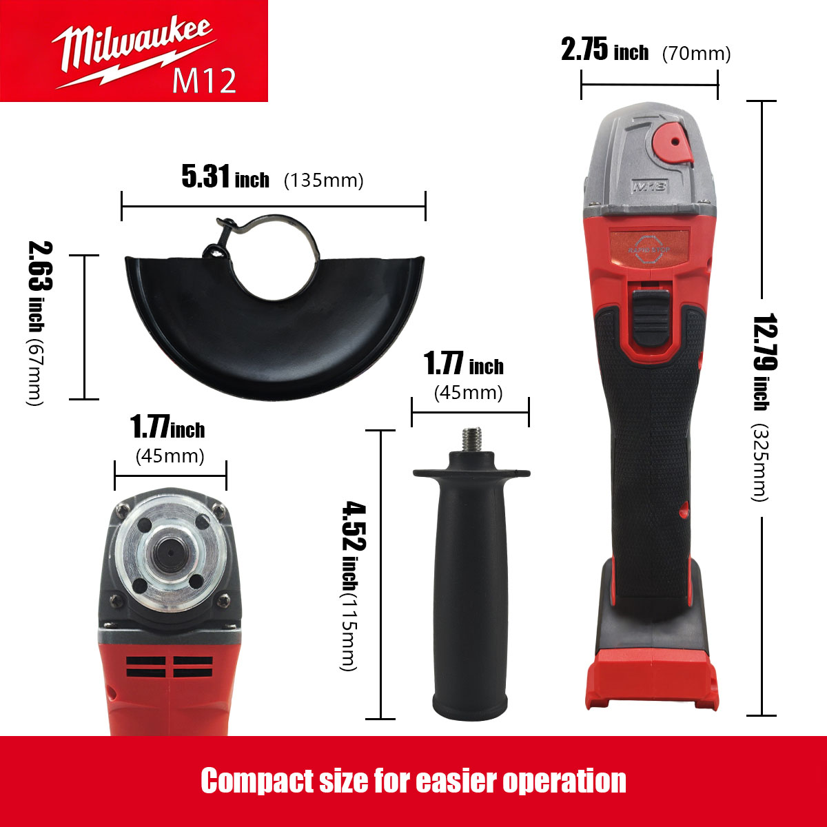 Milwaukee M12 M18 Bürstenloser – Brushless Angle Grinder Battery Powered Bewertung und Preis
