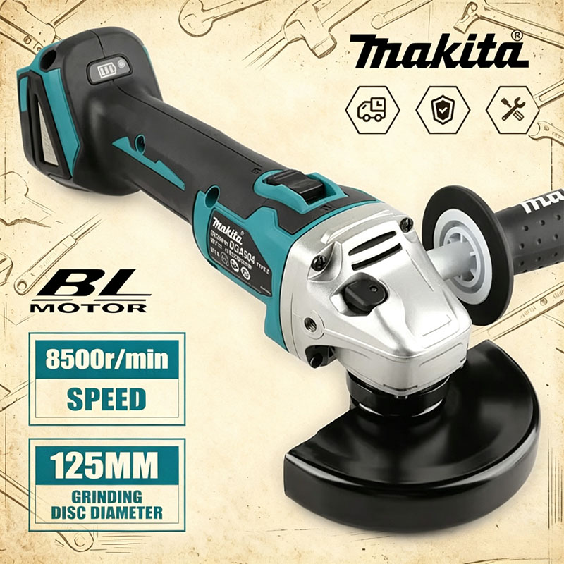 Makita DGA504 18V 6.0Ah 125mm  – Brushless Angle Grinder Battery Powered Bewertung und Preis