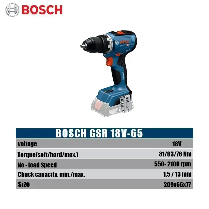 Bosch GSR 18V-65 Bürstenloser  – Brushless Cordless Electric Drill 18V Bewertung und Preis