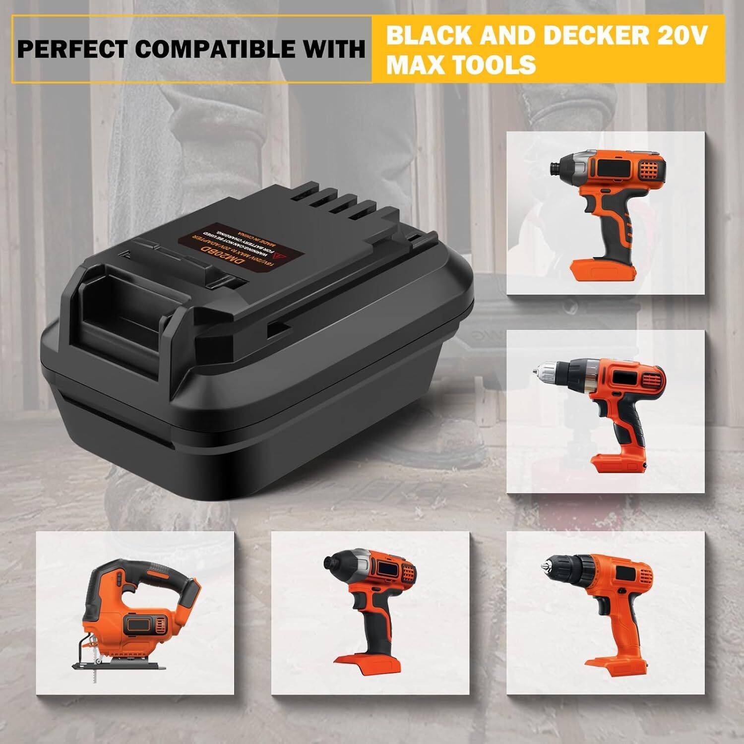 DM20BD Batterieadapter für DeW – Brushless Cordless Electric Drill 18V Bewertung und Preis