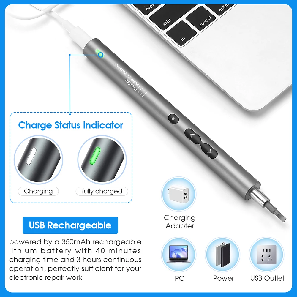 62/6-in-1-Präzisions-Elektrosc – Electric Screwdriver Rechargeable Usb Bewertung und Preis