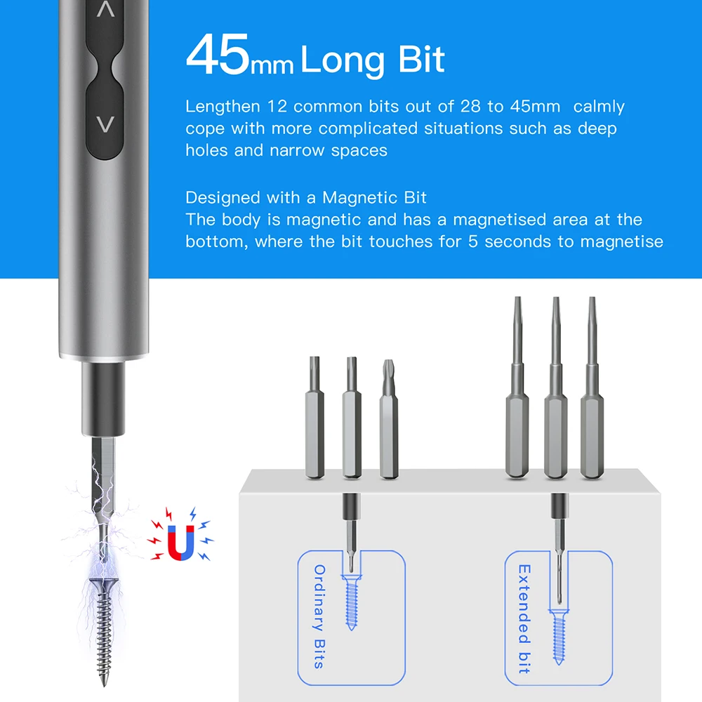 62/6-in-1-Präzisions-Elektrosc – Electric Screwdriver Rechargeable Usb Bewertung und Preis