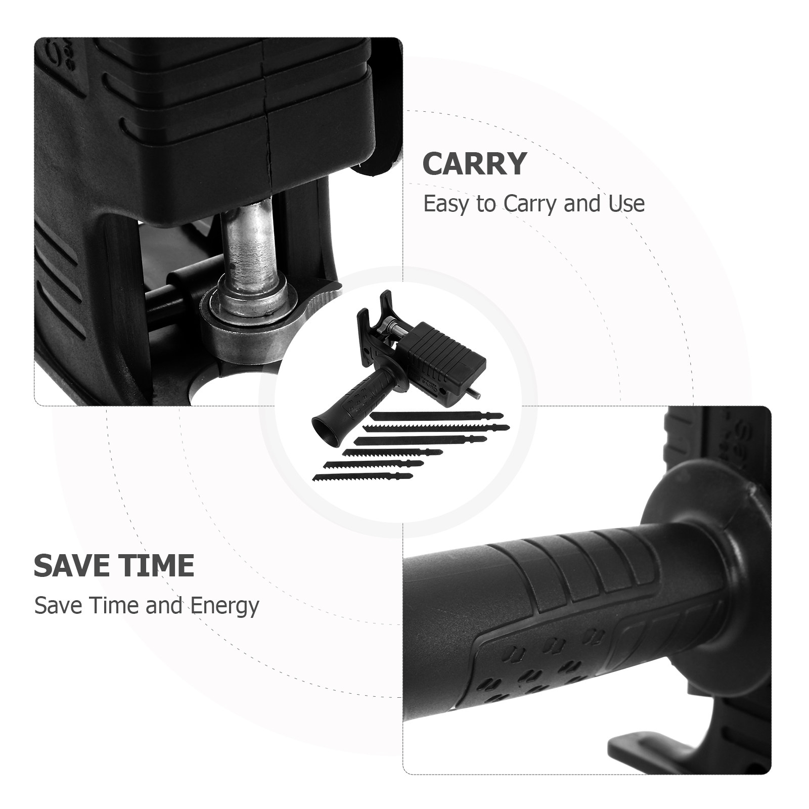 7-teiliges Set Elektrischer Bo – Reciprocating Saw Attachment Drill Bewertung und Preis