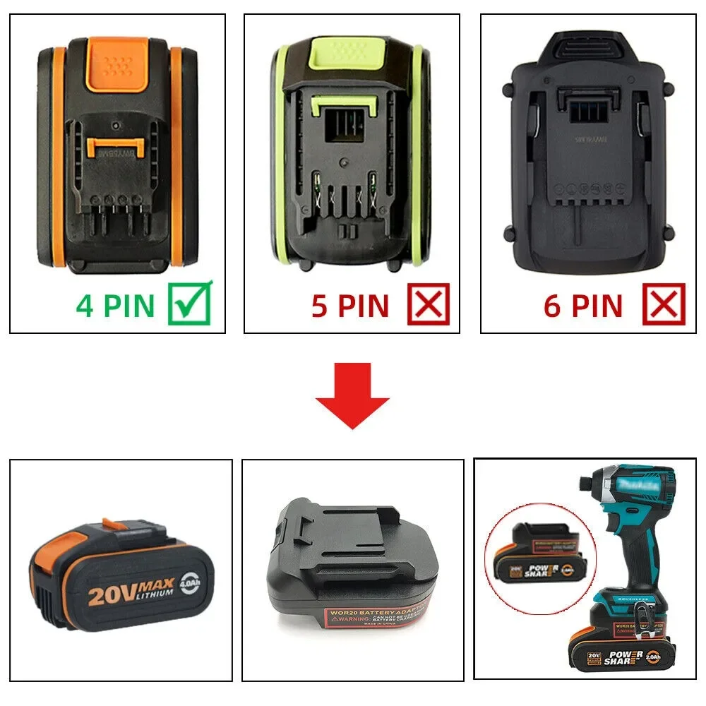 Konverter Batterie Adapter Für – Brushless Cordless Electric Drill 18V Bewertung und Preis