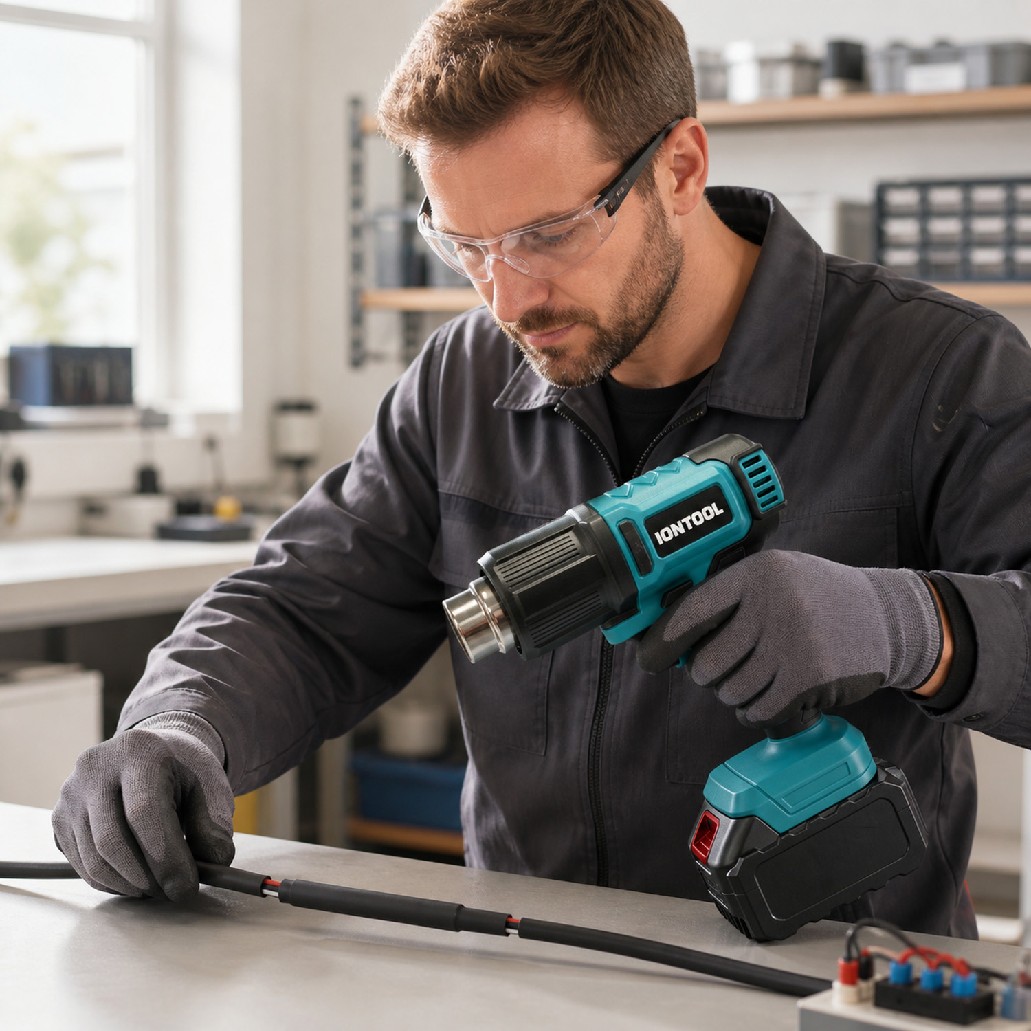 IONTOOL 250/500LPM 550 ℃   Kab – Cordless Heat Gun For Shrink Tubing Bewertung und Preis
