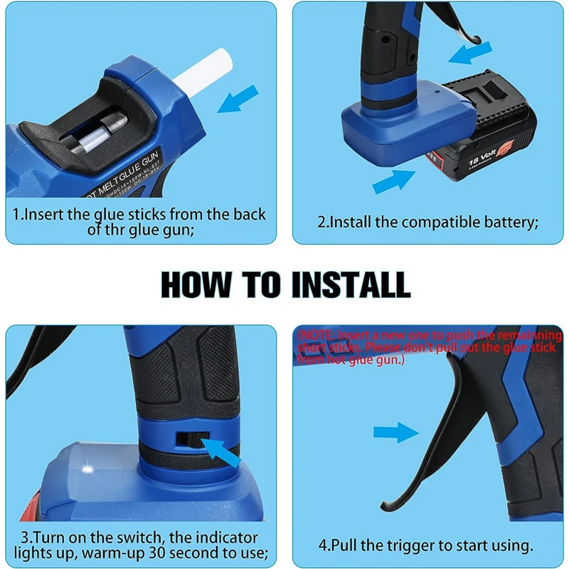 Kabellose Heißklebepistole für – Hot Melt Glue Gun Cordless Bewertung und Preis