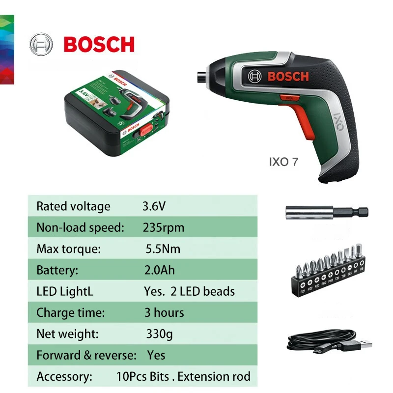 Bosch IXO7 Multifunktions-Elek – Electric Screwdriver Rechargeable Usb Bewertung und Preis