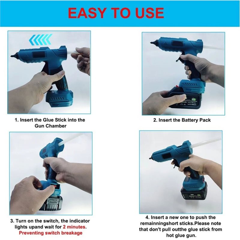 T19C Heißklebepistole, kabello – Hot Melt Glue Gun Cordless Bewertung und Preis
