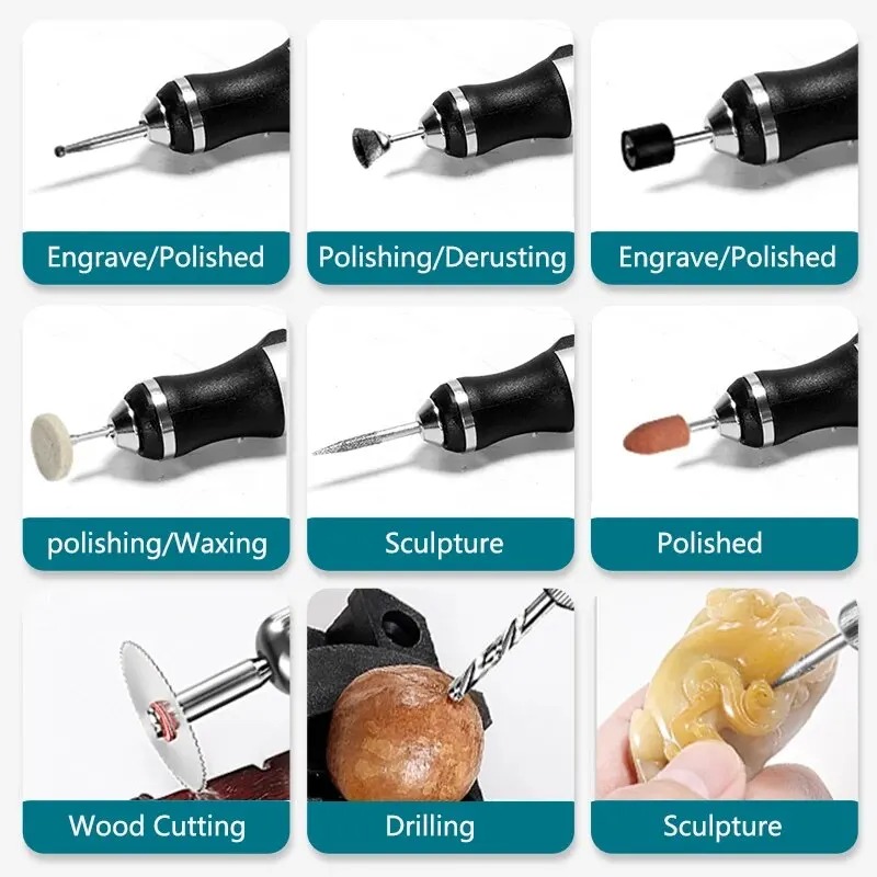 Elektrischer Gravurstift, USB- – Cordless Rotary Tool Kit Accessories Bewertung und Preis
