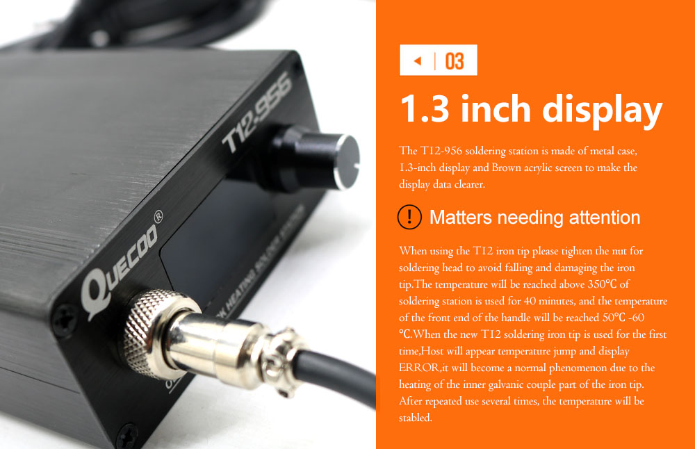 QUECOO T12-956 Löten Digital S – Digital Soldering Station T12 Bewertung und Preis