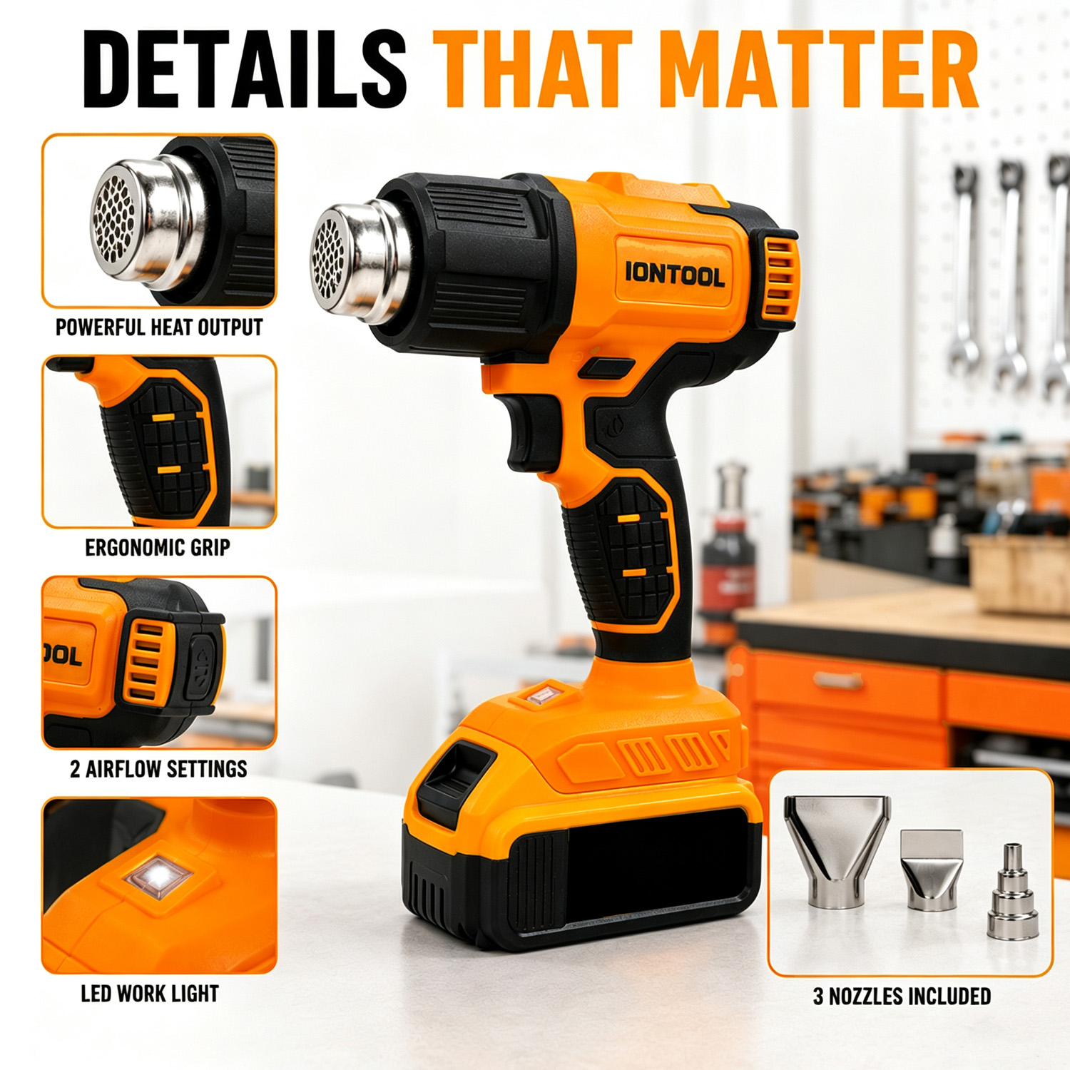 IONTOOL Kabelloser Heißluftföh – Cordless Heat Gun For Shrink Tubing Bewertung und Preis
