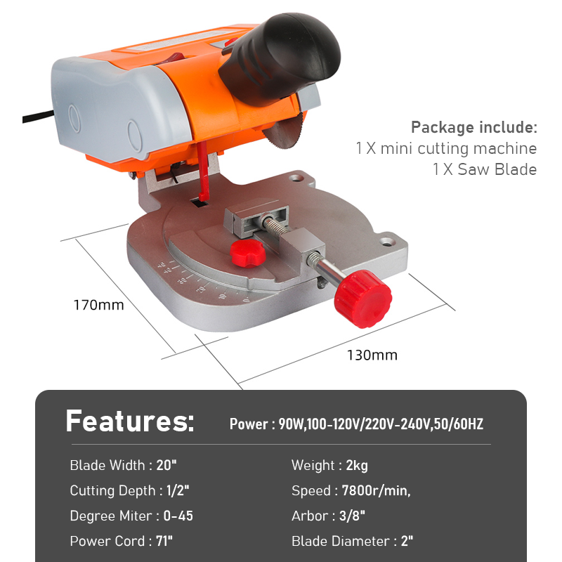 Mini-Schneidemaschine, 45-Grad – Mini Table Saw For Woodworking Bewertung und Preis