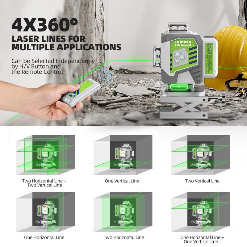 Huepar 2024 Neues Design 4D 16 – Laser Level 16 Lines 4D Green Bewertung und Preis